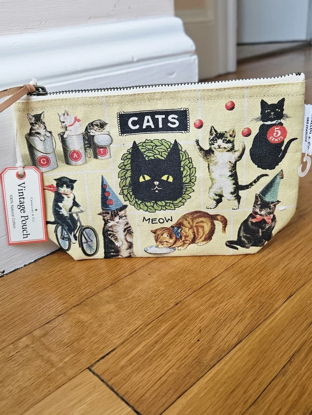 Cavallini & Co. Vintage Pouch - Vintage Cats